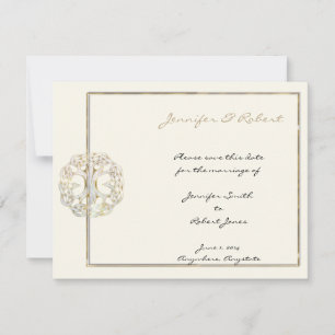 Save The Date Arbre celtique de la vie Gold Enregistrer la date