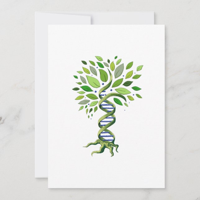 Save The Date Arbre de vie génétique de l'ADN Environnement de b (Devant)