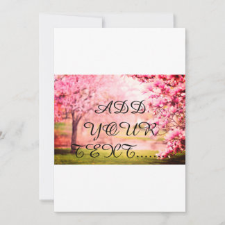 Save The Date Arbres en fleurs Pinkish BLOOmish