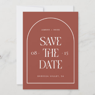Save The Date Arc de terre Rétro minimaliste police moderne