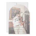 Arc minimaliste moderne Enregistrer la date Invita