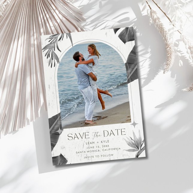 Save The Date Arch Photo Destination Plage Mariage (Arch Photo Destination Beach Wedding Save The Date)