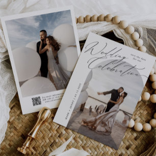 Save The Date Arch Photo Script Typographie Mariage moderne