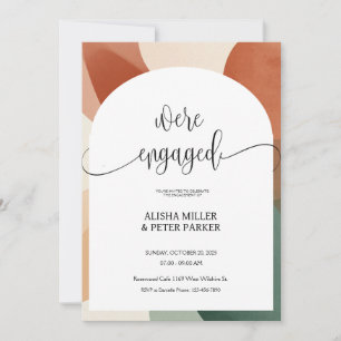 Save The Date Arch Terracotta & Sage