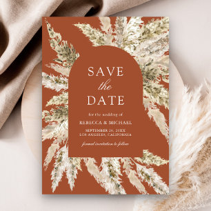 Save The Date Arche de mariage en terre cuite Bohème rustique Pa
