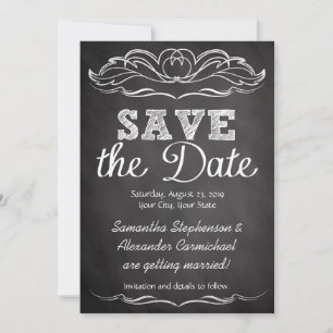 Save The Date Ardoise Tableau Noir Enregistrer la Date