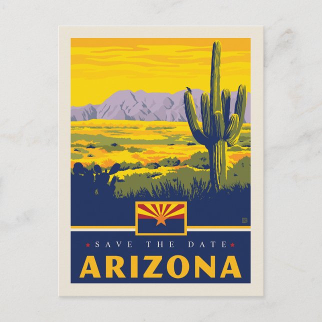 Save the Date | Arizona Invitation Postcard (Front)