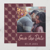 Art déco Nouveau | Burgundy Rose Gold Blush Photo