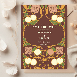 Save The Date Art Nouveau vintage