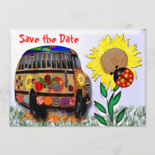 Save The Date Autobus de coccinelle