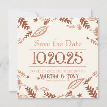 Automne Feuilles Automne Enregistrer la date