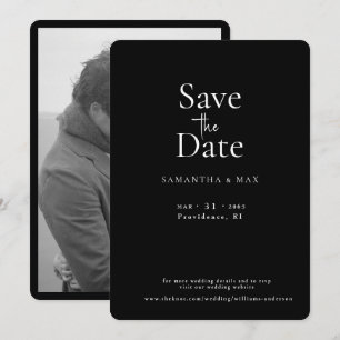 Save The Date B/W Les deux de nous B/W Photo Enregistrer la date