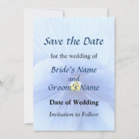 Baby Blue Pansy Enregistrer la date