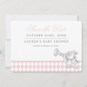 Save The Date Baby Shower Alice au Pays des Merveilles