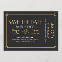 baby shower Art Déco des années 1920 Gatsby Enregi