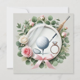 Save The Date Baby Shower de Golf sur le thème de la balle de go
