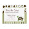 SAVE THE DATE Baby Shower Mod Dot Turtle Postcards