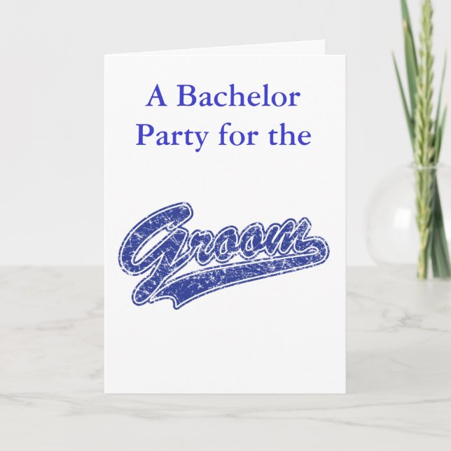 Save the Date/Bachelor Party Invitation (Front)