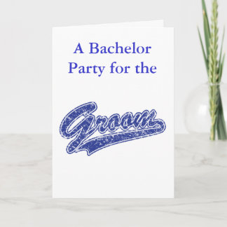 Save the Date/Bachelor Party Invitation