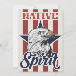 Save The Date Bald Eagle Esprit autochtone