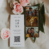 Bande de film élégante Photobooth | Code QR 
