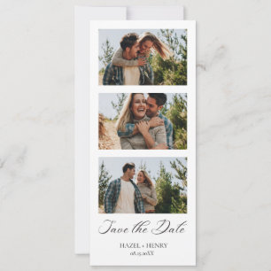 Save The Date Bande de Photomaton Minimaliste Unique