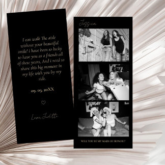 Save The Date Bande de photos de proposition de demoiselle d'hon