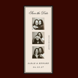 Save The Date Bande de photos éditoriales vintage Photobo