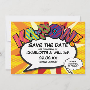 Save The Date Bande dessinée de divertissement moderne KA-POW