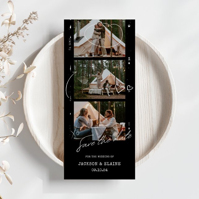 Save The Date Bande photo moderne simple (Créateur téléchargé)