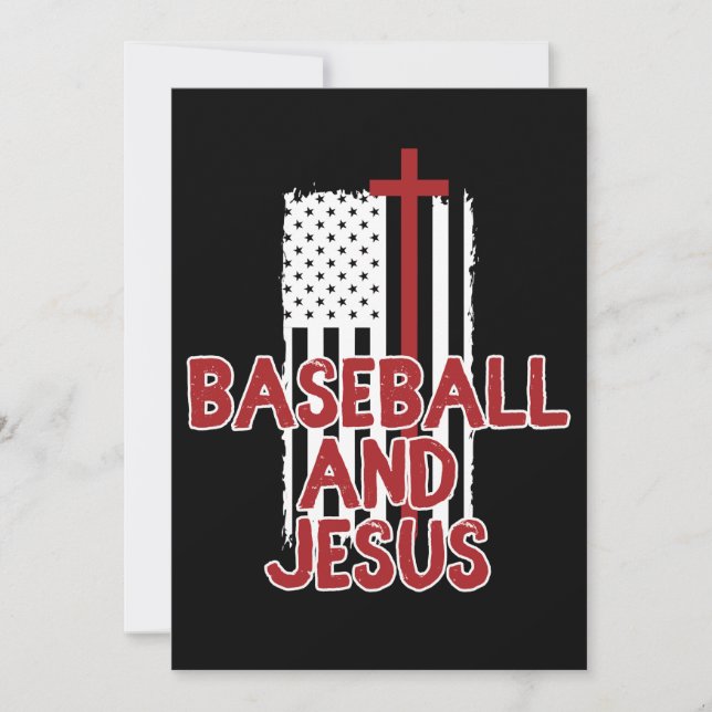 Save The Date Baseball et Jésus chrétien (Devant)