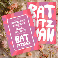 Bat mitzvah personnalisé Vagues roses super