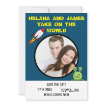 Bateau spatial Sci-Fi Enregistrez la date