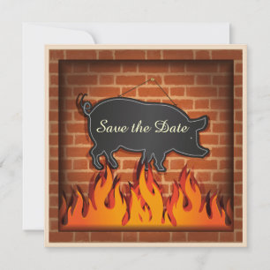 Save The Date BBQ Cookout Pig Pickin' !