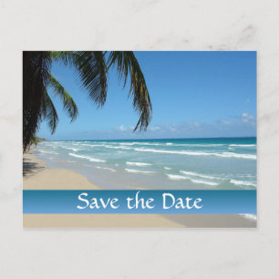 Save the Date Beach Scene Postcard