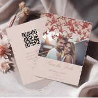 Belle Grue en papier Origami Photo QR Code