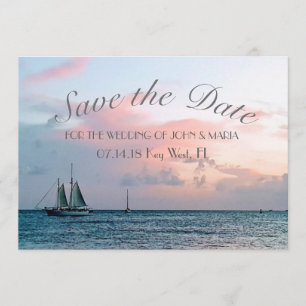 Save The Date Belles économies de coucher du soleil de plage la