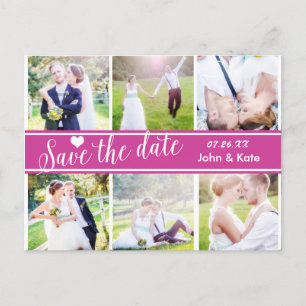 SAVE THE DATE Berry Wedding 6 PHOTO Postcard