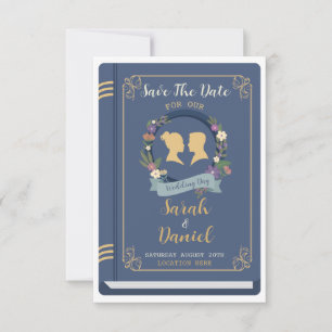 Save The Date Bibliothèque de mariage Enregistrer la date Invita