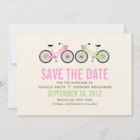Bicyclettes Son et ses mariage Sauvez la date
