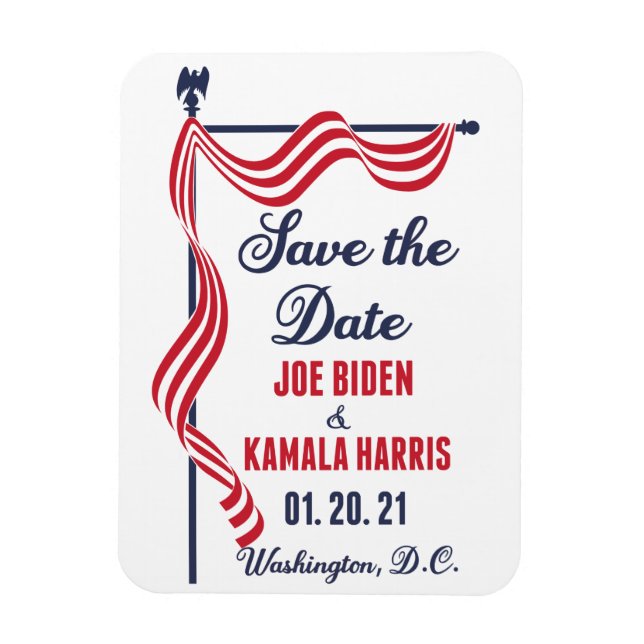 Save the Date Biden Harris Inauguration Magnet (Vertical)