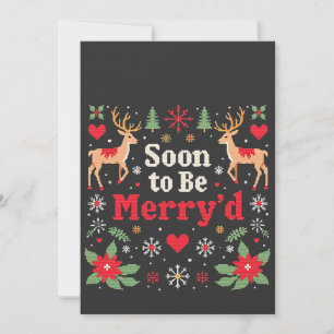Save The Date Bientôt des couples de Noël drôles et joyeux