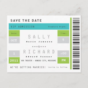 Save The Date Billet concert Enregistrer la date