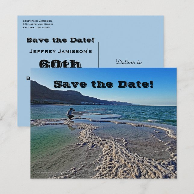 Save the Date Birthday Party Any Age, Photographer Announcement Postcard (Front/Back)