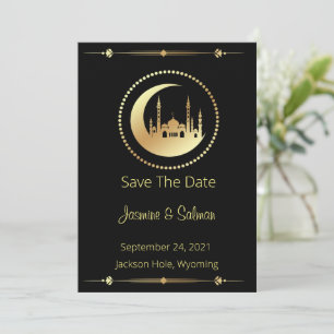 Save The Date Black And Gold