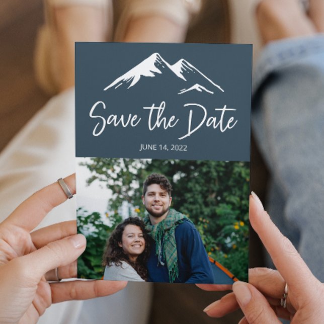 Save The Date Blue Mountain Destination Mariage Photo (Créateur téléchargé)
