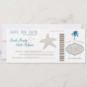 Save the Date Boarding Pass