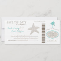 Save the Date Boarding Pass