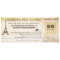 save the date boarding pass to paris france