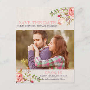 Save The Date Bohème Aquarelle Crâne Enregistrer la date